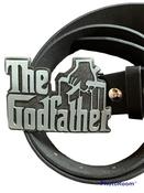 The GODFATHER logo Belt Buckle with belt Mafia Mobster movie