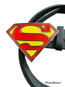 Superman Classic S Logo Belt Buckle with belt Justice League image