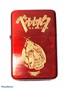 BERSERK manga/anime BEHELIT Lighter, Polished Red Finish