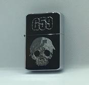 G59 / $uicideboy$ Skull logo Lighter, Polished Chrome/Silver Finish image