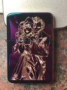Joker &amp; Harley Quinn Lighter, Polished Rainbow Finish image