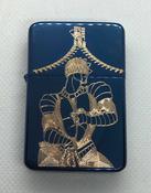 Jojo’s Bizarre Adventure Bruno Bucciarati’s STICKY FINGERS Lighter, Polished Blue Finish image