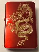 Chinese Dragon Lighter, Polished Red Finish image