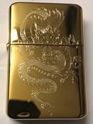 Chinese Dragon Lighter, Polished Gold Finish image