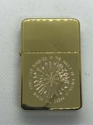 “Viking Compass” Rune Circle Lighter, Polished Gold Finish image