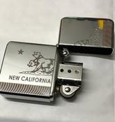 Fallout New Vegas NCR Flag Lighter, Polished Chrome Finish image