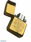 Resident Evil R.P.D Raccoon Police Badge Lighter, Polished Gold / Brass Finish image