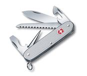 Victorinox Swiss Army Knife - FARMER - Silver Alox with wood saw image