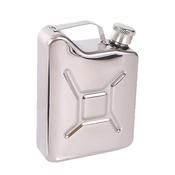 5oz Chrome Jerrycan Hip Flask with Gift Box and Funnel image