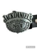 Jack Daniels OLD No.7 silver Buckle with belt jack daniel's whiskey
