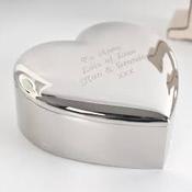 Metal Heart Shaped Trinket Gift Box image