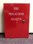 Steel Fire Safety Precautions Documents Register Box