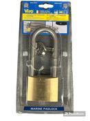 VIRO 60mm Marine Long Shackle Padlock Rust Proof Stainless Steel image