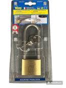 VIRO 50mm Marine Long Shackle Padlock Rust Proof Stainless Steel image