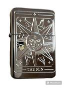 THE SUN tarot card design Lighter Polished Chrome Finish image