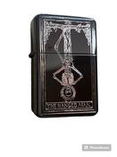 THE HANGED MAN tarot card design Lighter Black Ice Finish image