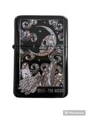 THE MOON tarot card design Lighter Black Ice Finish image