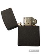 Zorro - Heavy Duty Refillable Black ‘Crackle’ Finish Lighter *Personalised Engraving Available* image