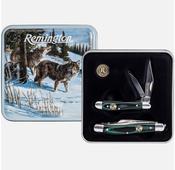 REMINGTON - TIMBERWOLVES Limited Edition Folding Knife Gift/Collector Set image