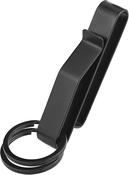 Heavy Duty BELT CLIP black Key Chain + 2 rings image