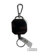 Retractable Key Chain with Steel Wire Rope Recoil and pocket clip + ring image