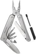 ROXON S803E Elite Flash Multitool with 20 functions including strong pliers, Flint Rod, full-size lockable blades for Outdoor Essential Survival Tool image