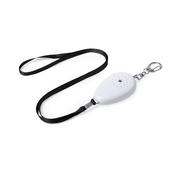 PERSONAL ALARM on Laryard  key chain Loud siren -- White image