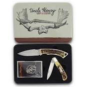 Uncle Henry Fixed Folder Combo With Deck Of Cards Limited Edition