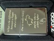 Hippo Joke Polished Chrome Windproof Zippo Lighter with Gift Box image