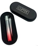 Demon Gradient Metal Clipper Lighter In Gift Tin grey red image