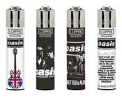 Oasis Clipper Lighter SET of 4 butane gas refillable music band image