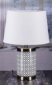 Black &amp; White Table Lamp image