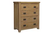 Saoirse Oak Tall Chest 4 Drawers image
