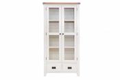 Skellig Cream and Oak Display Cabinet image