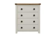 Skellig Cream and Oak Tall Chest image