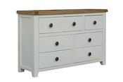 Skellig Cream and Oak Wide Chest image