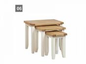 Skellig Oak and Cream Nest of Tables image