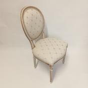 Ref.275 Bedroom Chair  Louis XVI Tempera Fabric Cream