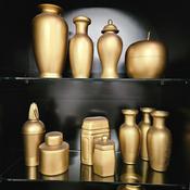 Ref. Misc. Gold ceramic containers (Various)