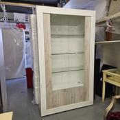 White Gloss Glass Display cabinet