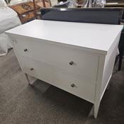 Matt White Two Drawer Chest