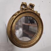 Small Gold Mirror w/bow motif image