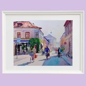 A3, Aarhus, Denmark - Original A3 Watercolour Painting
