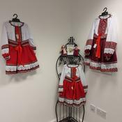 VYSHIVANKA Costume for girls RED (Blouse, Skirt, Belt)