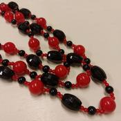 Necklaces red black