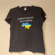 T-SHIRTS for Men Black "Good evening, we are from Ukraine" image