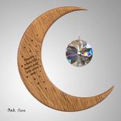 Large Moon Suncatcher with Sayings