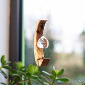 Maple Wood Gift | Irish Handmade Moon Suncatcher image