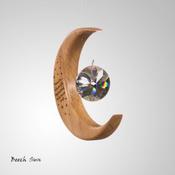 Medium Moon Suncatcher with Sayings
