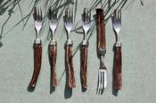 Set of 6 Vintage Silver plated dessert forks — Atlantic Irish Seaweed image